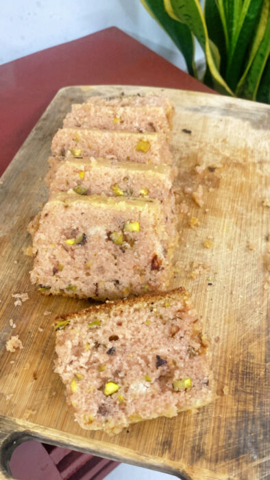 Rose Pistachio Tea Cake